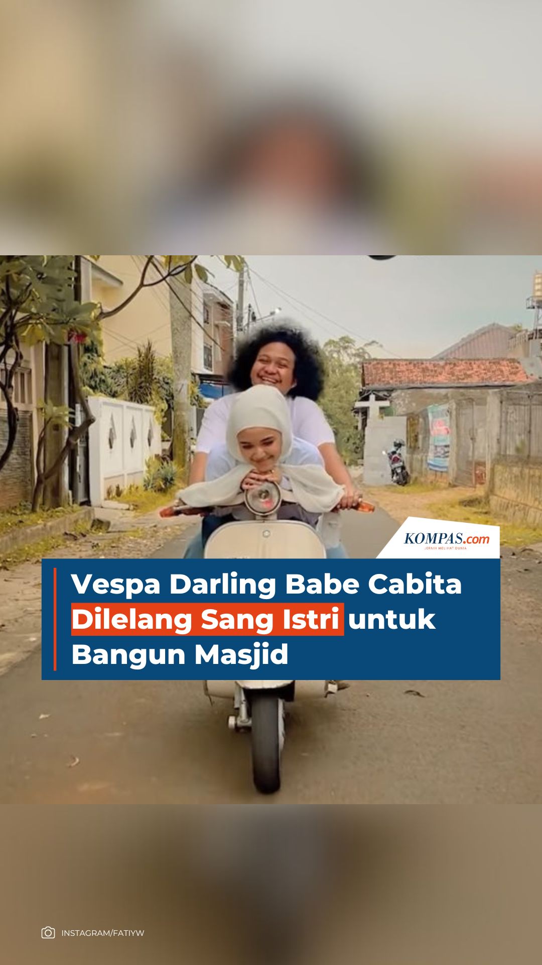 Video Vespa Darling Babe Cabita Dilelang Sang Istri Untuk Bangun Masjid