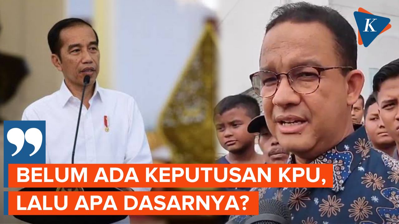 Anies Pertanyakan Dasar Kabinet Jokowi Bahas Program Prabowo Makan