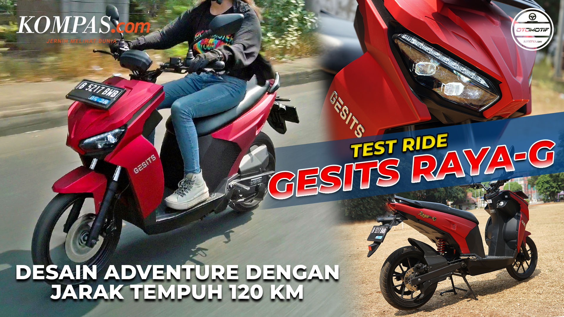 Test Ride Gesits Raya G Motor Listrik Bergaya Adventure Dengan