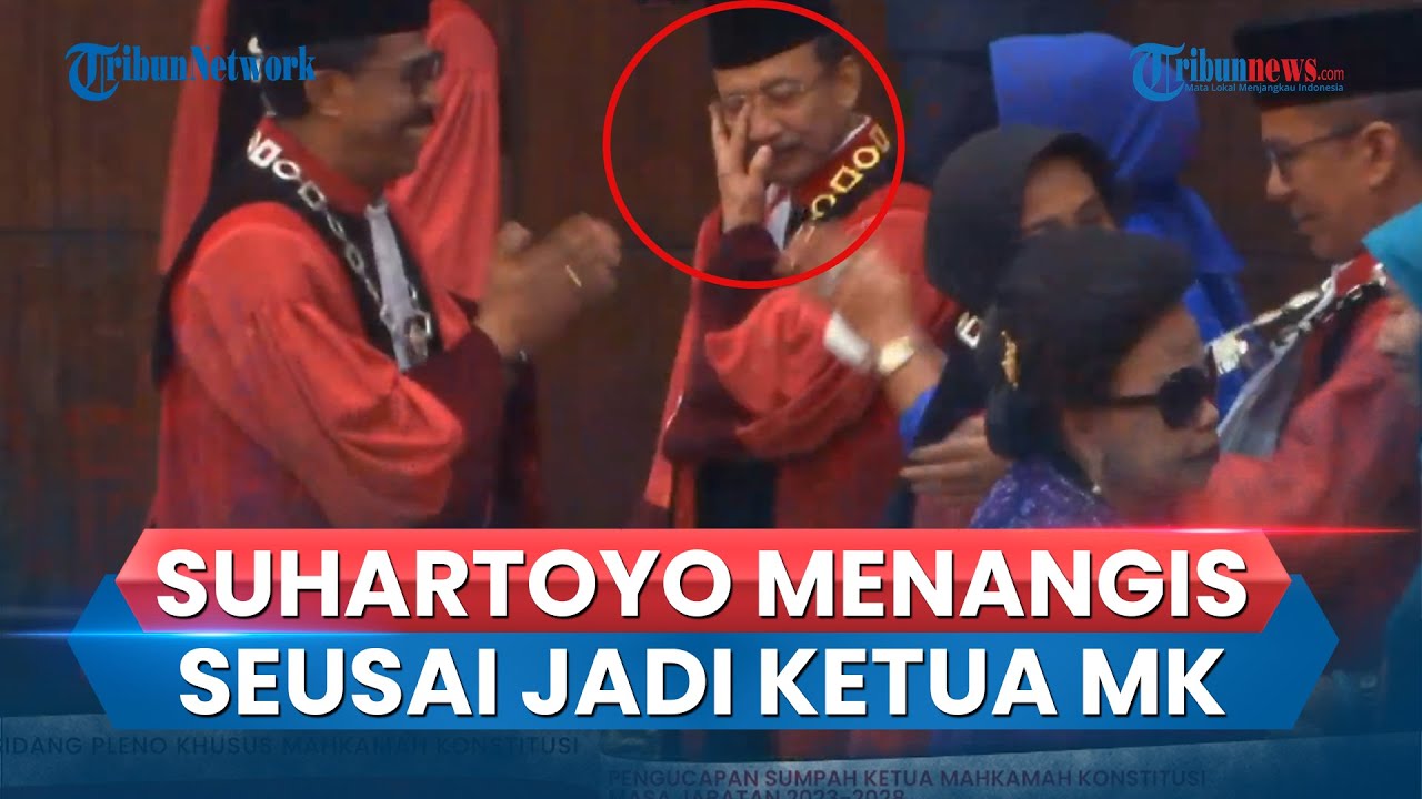 Video Suhartoyo Menangis Saat Disalami Para Hakim Konstitusi Seusai