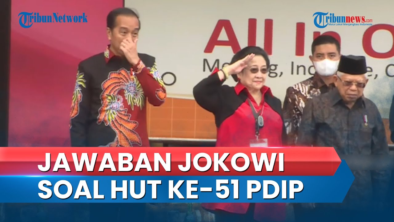 Video Dikabarkan Tak Bakal Hadiri Hut Ke Pdip Begini Respons