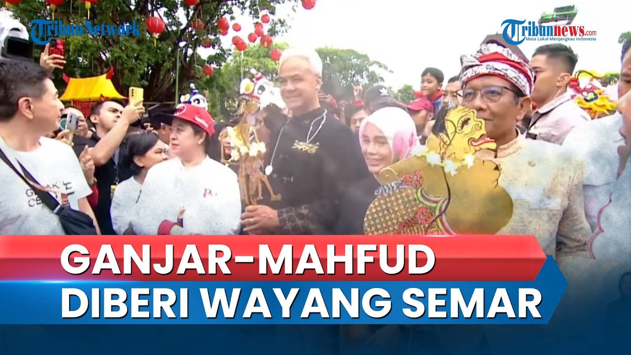 Video Kampanye Akbar Di Solo Ganjar Diberi Wayang Wisanggeni Mahfud