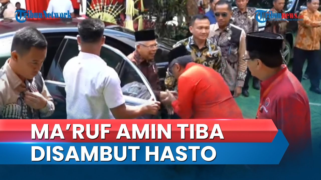 Video Detik Detik Wapres Maruf Amin Tiba Di Hut Ke Pdip Gantikan