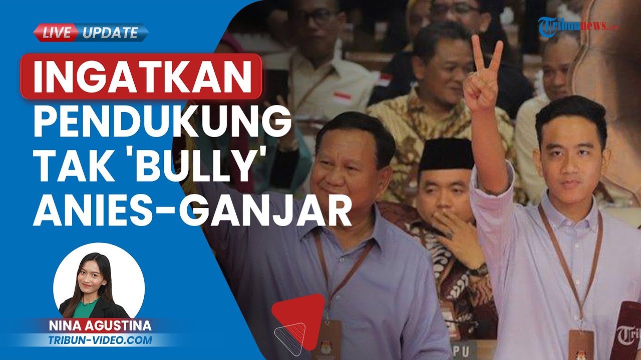 Video Gibran Ingatkan Pendukung Paslon Jangan Bully Anies Dan