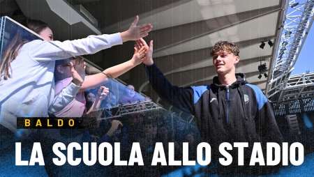 Pemain Primavera Nicolo Baldo,Tamu Spesial Pertemuan ke-7 "La Scuola allo Stadio" 2024/25 📚🏟️