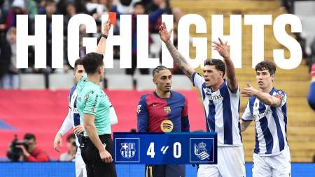 HIGHLIGHTS | LaLiga 24-25 Jornada 26 | Barcelona 4 - 0 Real Sociedad