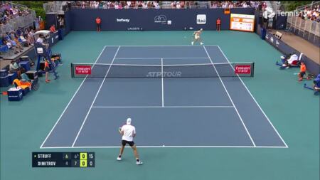 Dimitrov Superhuman Get vs Struff Miami 2023 16x9