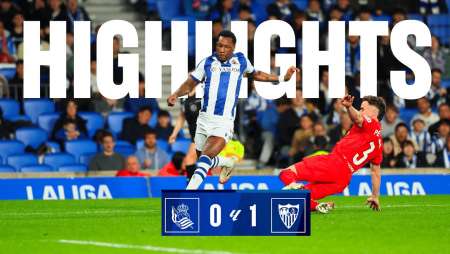 HIGHLIGHTS | LaLiga 24-25 Jornada 27 | Real Sociedad 0 - 1 Sevilla FC