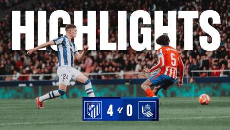 HIGHLIGHTS | LaLiga 24-25 Jornada 35 | Atlético de Madrid 4 - 0 Real Sociedad