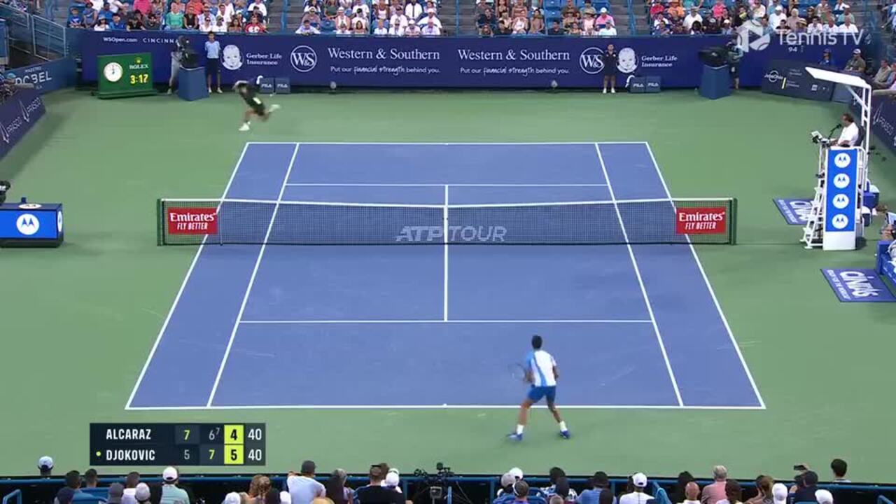 Best Deciding Set Ever? Alcaraz vs Djokovic INSANE Final Set -  Cincinnati 2023 Final Highlights