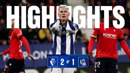 HIGHLIGHTS | LaLiga 24-25 Jornada 22 | CA Osasuna 2 - 1 Real Sociedad