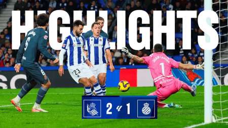 HIGHLIGHTS | LaLiga 24-25 Jornada 23 | Real Sociedad 2 - 1 RCD Espanyol