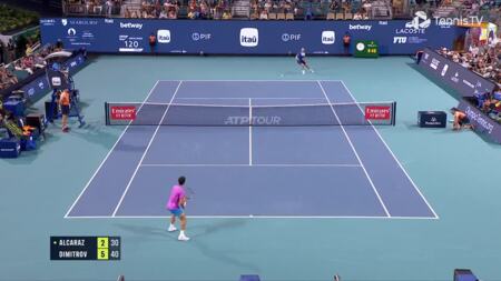 C. Alcaraz vs. G. Dimitrov Match Highlights Miami March 28  2024