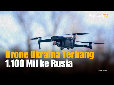Drone Ukraina Terbang 1.100 Mil, Targetkan Pesawat Pengebom di Pangkalan Udara Rusia | Kontan News