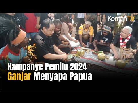 Kampanye Pemilu 2024 Hari Pertama, Ganjar Pranowo Blusukan di Papua