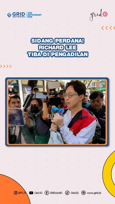 Sidang Perdana! Richard Lee Tiba di Pengadilan