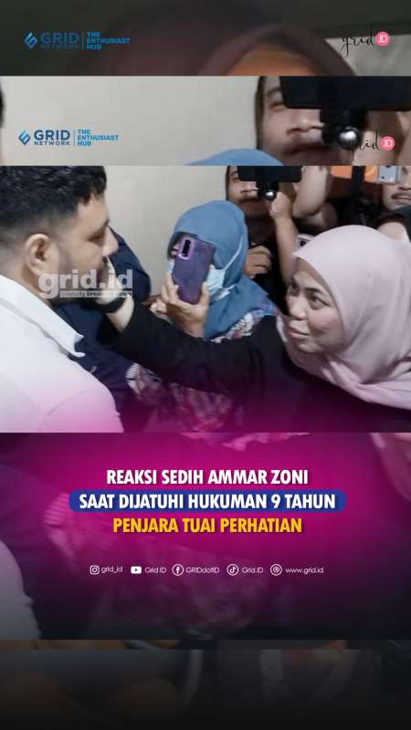 Reaksi Sedih Ammar Zoni Setelah Divonis 9 Tahun Hukuman Penjara
