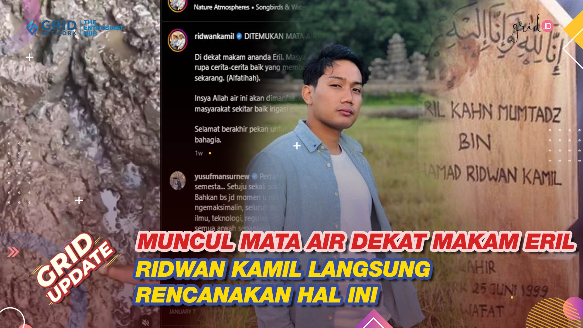 Muncul Mata Air di Dekat Makam Eril, Ridwan Kamil Langsung Rencanakan 2 Hal Ini untuk Warga