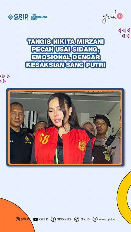 Tangis Nikita Mirzani Pecah Usai Sidang