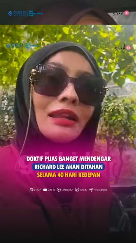 Doktif Puas Banget Melihar Richard Lee Ditahan 40 Hari Kedepan