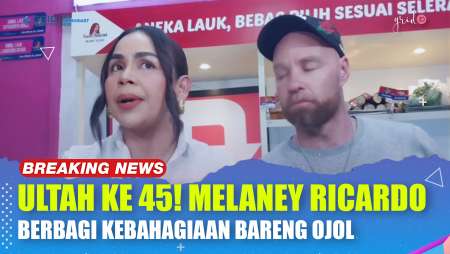 Ultah Ke 45 Tahun, Melaney Ricardo Bagi-Bagi Makanan Pada Para Teman-Teman Ojol Di Sekitaran Depok