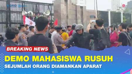 Aksi Demo 15 Juni Sempat Terjadi Kericuhan Antara Aparat & Pendemo