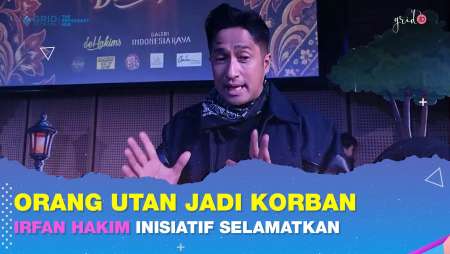 Irfan Hakim Selamatkan Beberapa Orang Utan Yang Terdampak Kebakaran Hutan Kalimantan