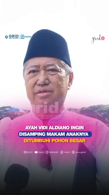 Ayah Almarhum Vidi Aldiano Ingin Disamping Makam Anaknya Ada Pohon Besar