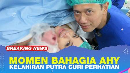 Momen Bahagia AHY, Kelahiran Putra Curi Perhatian