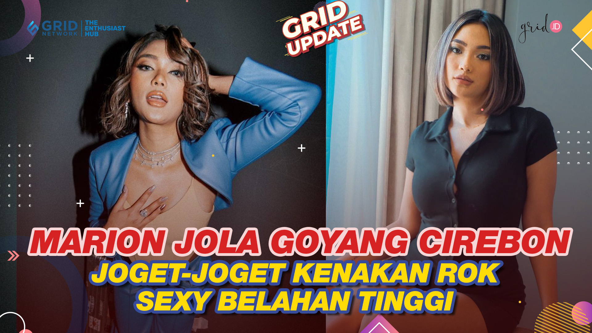 Aksi Menggoda Marion Jola Saat Joget-Joget Kenakan Dress Seksi Dengan  Belahan Tinggi