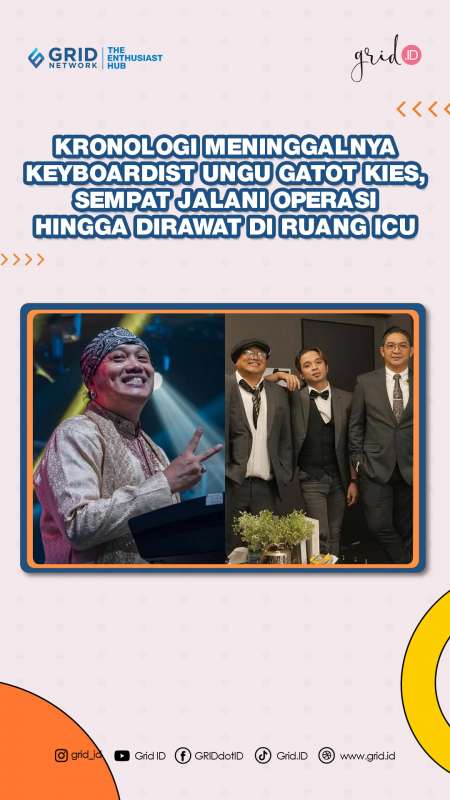 Kronologi Meninggalnya Keyboardist Ungu, Sempat dirawat Di Ruang ICU