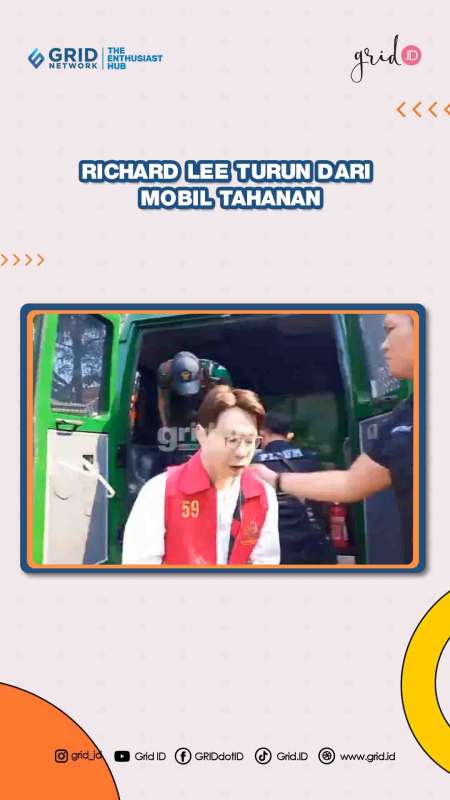 Keluar dari Mobil Tahanan, Richard Lee Siap Jalani Sidang Lagi