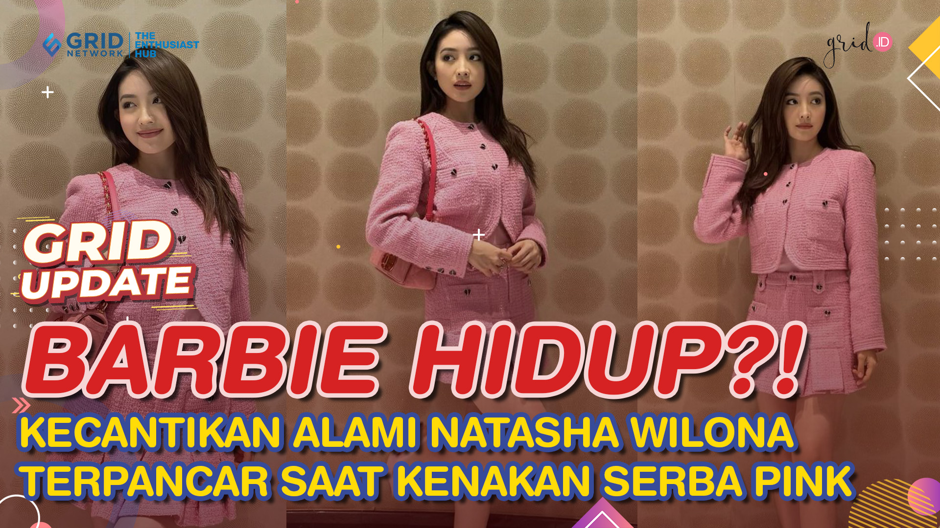 Pink Bak Video: BARBIE HIDUP! Natasha Wilona Tampil Memesona Serba Pink