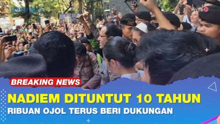 Nadiem Makarim Dituntut 10 Tahun Penjara, Ojol Beri Dukungan Penuh