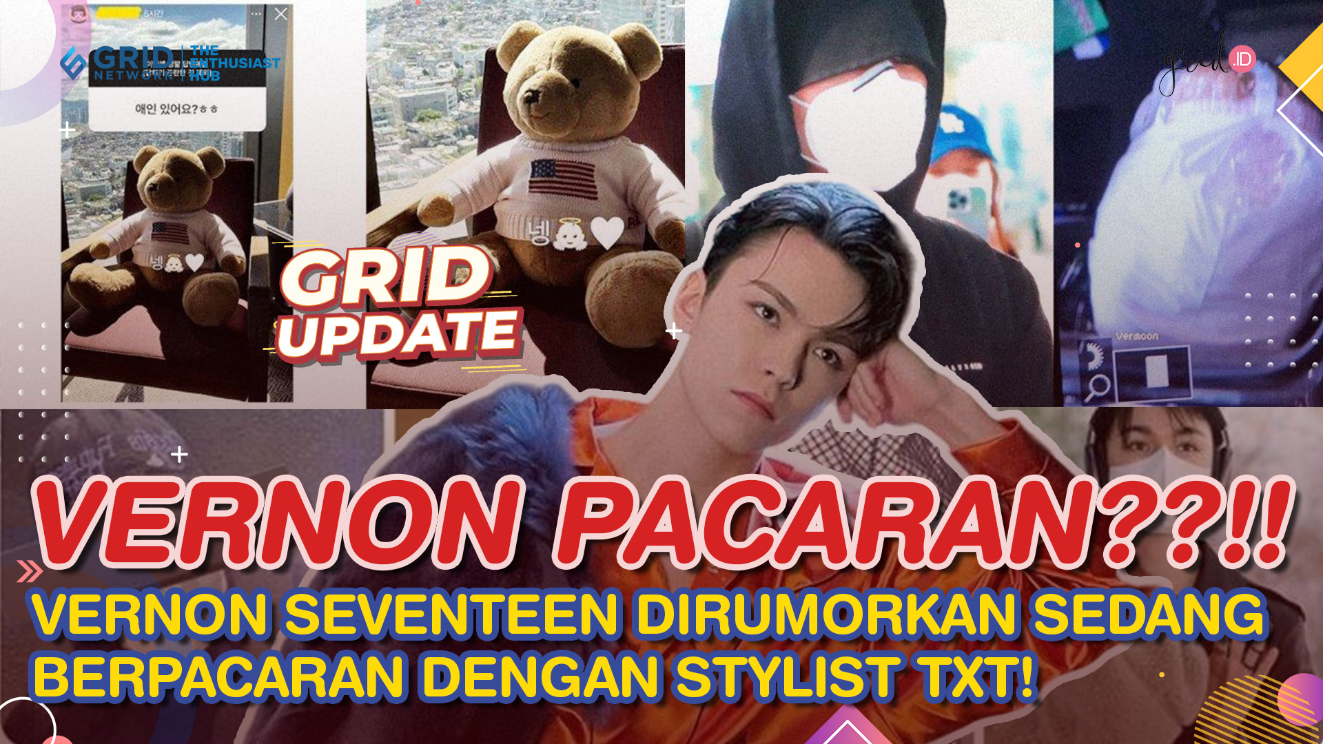 Rumor Vernon Seventeen Pacaran dengan Stylist TXT, Netizen Temukan 4 Bukti Ini