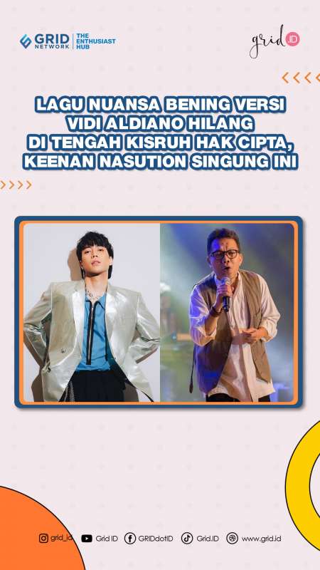 Lagu Nuansa Bening Versi Vidi Aldiano Hilang, Ini Pendapat Tim Keenan Nasution