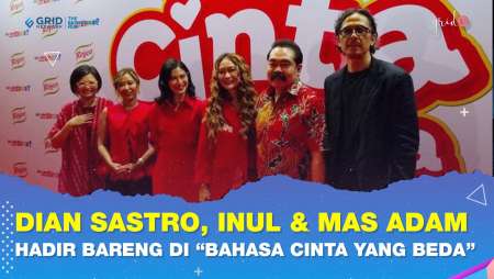 Momen Dian Sastro Satu Red Carpet Bareng Inul Daratista & Adam Suseno