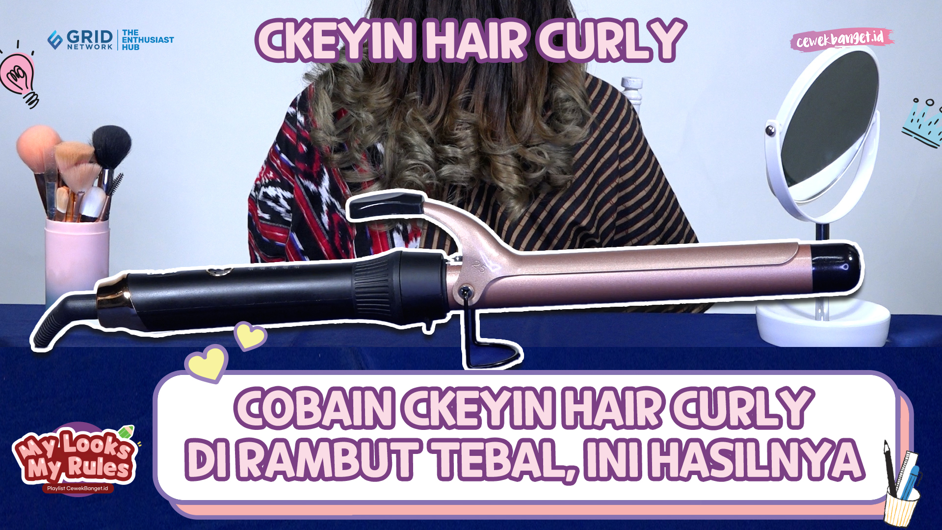 REVIEW CKEYIN HAIR CURLY DI RAMBUT TEBAL, TEST DIPAKAI SEHARIAN!