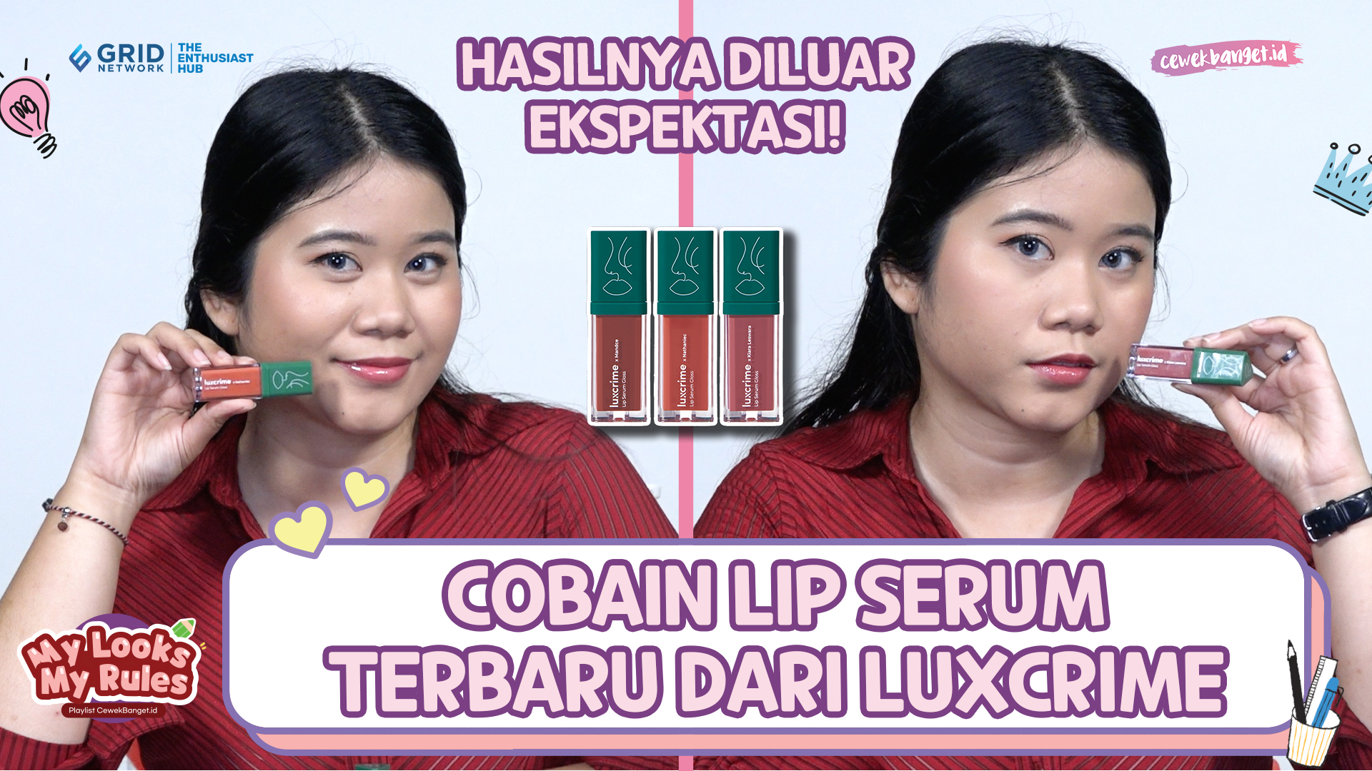 Review Lip Serum Luxcrime di Bibir Gelap, Yakin Bisa Mencerahkan!