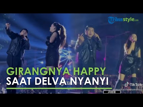 Aksi Girang Happy Asmara saat Duet Nyanyi dengan Delva Irawan, Sampai Loncat loncat