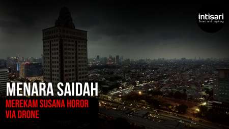 16 TAHUN TAK BERPENGHUNI, BEGINI PENAMPAKAN MENARA SAIDAH MENJELANG MALAM VIA DRONE