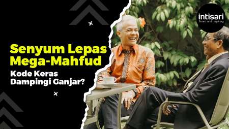 SENYUM LEPAS MEGAWATI DAN MAHFUD MD DI TEUKU UMAR, KODE KERAS DAMPINGI GANJAR PRANOWO DI 2024?