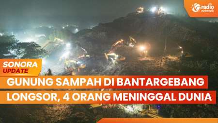 Gunung Sampah di Bantargebang Longsor, 4 Orang Meninggal Dunia | SONORA UPDATE