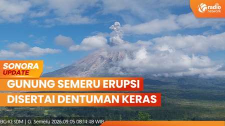 Gunung Semeru Erupsi Disertai Dentuman Keras | SONORA UPDATE