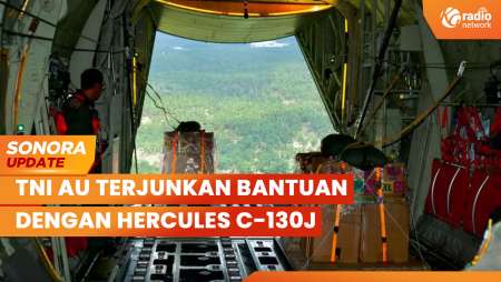 TNI AU Terjunkan Bantuan Dari Langit Aceh Tamiang dengan Hercules C-130J | SONORA UPDATE