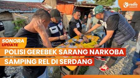 Polisi Gerebek Sarang Narkoba Samping Rel Kereta di Deli Serdang, Sumut | SONORA UPDATE