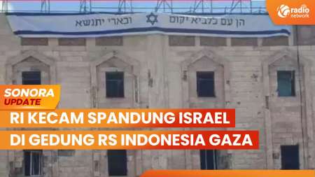 RI Kecam Spanduk Israel Rising Lion di Gedung RS Indonesia Gaza | SONORA UPDATE