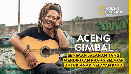 ACENG GIMBAL Seniman Jalanan yang Mendirikan Ruang Belajar untuk Anak Nelayan Kota.