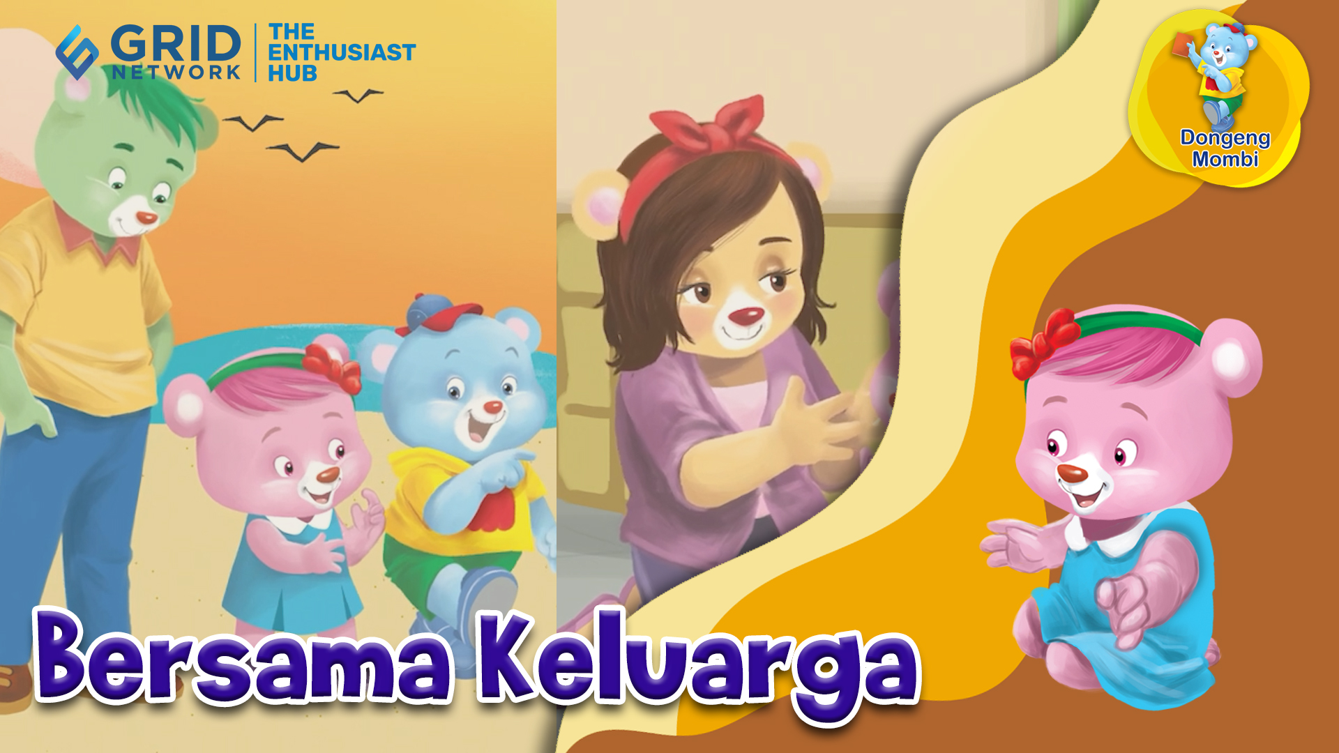 Dongeng Bahasa Indonesia  Bersama Keluarga  Kartun Anak