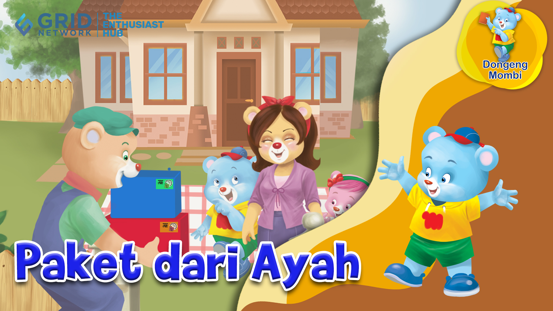 Dongeng Bahasa Indonesia  Paket dari Ayah  Kartun Anak